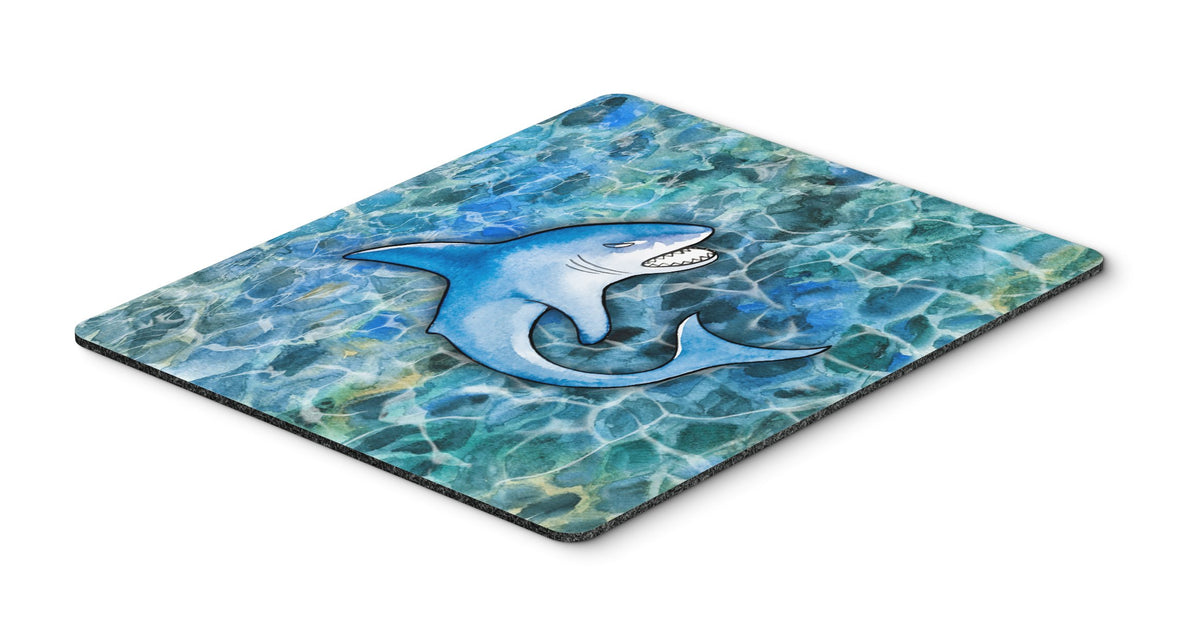 Caroline's Treasures BB5352MP Shark Mouse Pad, Hot Pad or Trivet for Home Office Gaming Working Computers Laptop Mouse Mat,Washable Large Mousepad
