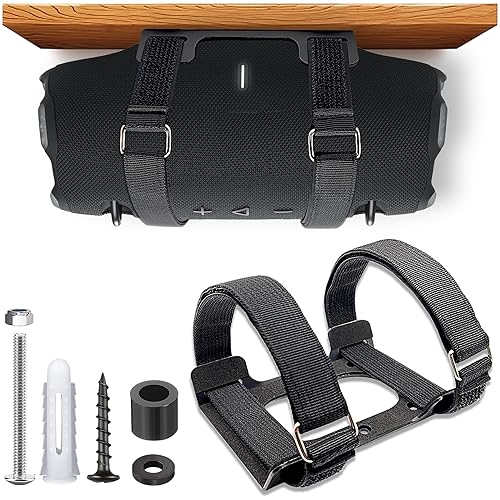 Counlisha Metal Wall Mount Compatible for jbl Xtreme 4 Portable Speaker for Jet Ski/Snowmobile/Boat/PWC's, Secure Holder Wall Bracket with Adjustable