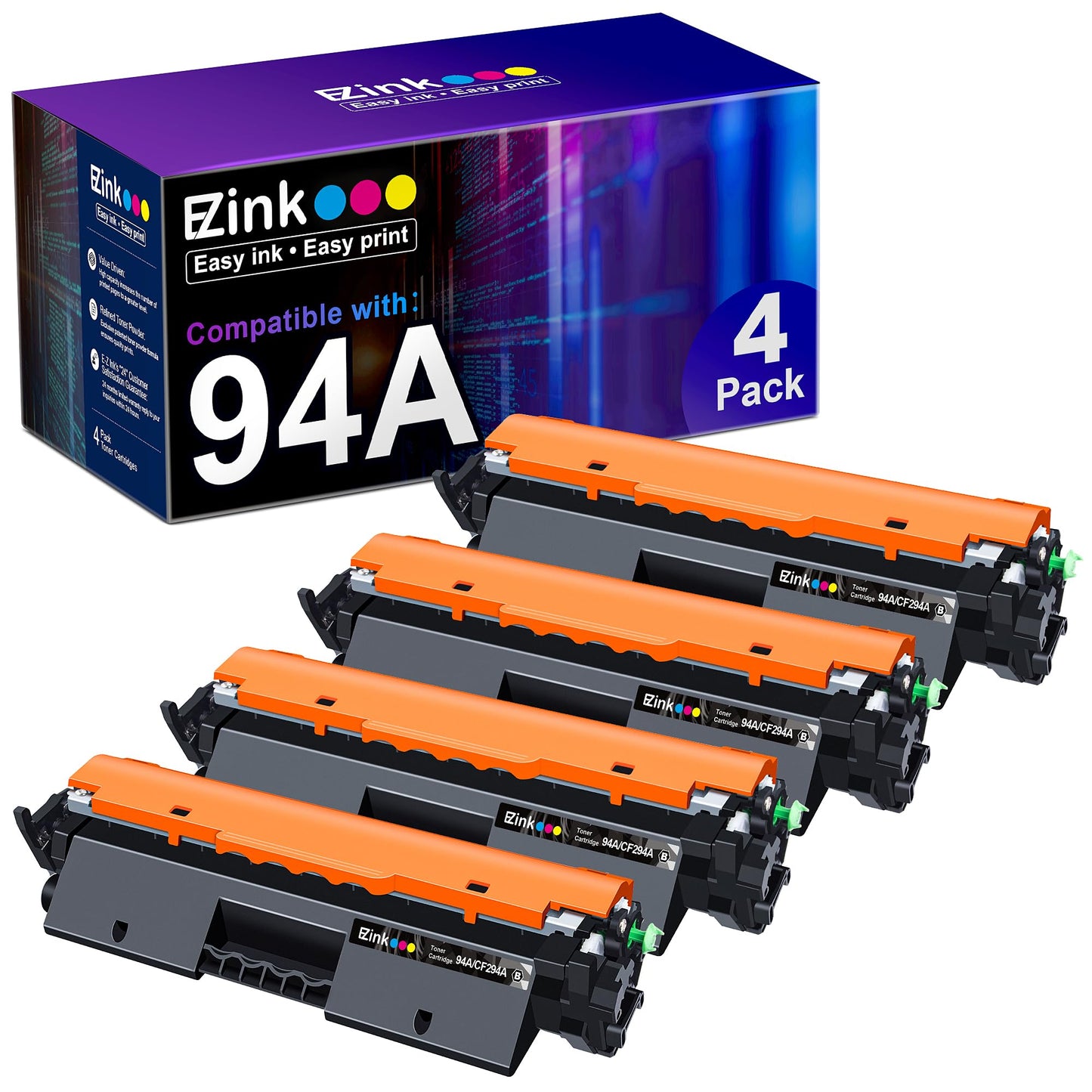 E-Z Ink Compatible Toner Cartridge Replacement for HP 94A CF294A 94X Compatible with LaserJet M118dw, M148dw, M148fdw, M149fdw, M118, M148 Printer