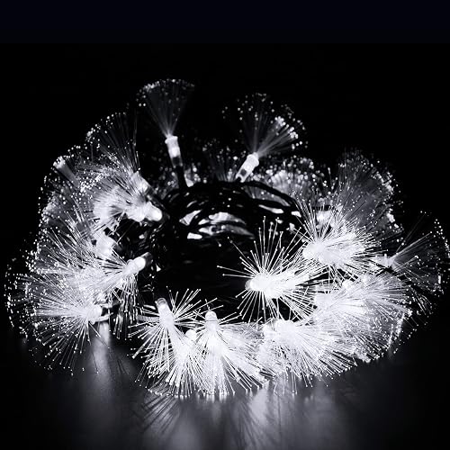 YOLIGHT 33FT Fiber Optic Fairy Lights 60 LED Starburst Firework String Lights Green Wire Twinkle Christmas Lights for Indoor Outdoor Wedding