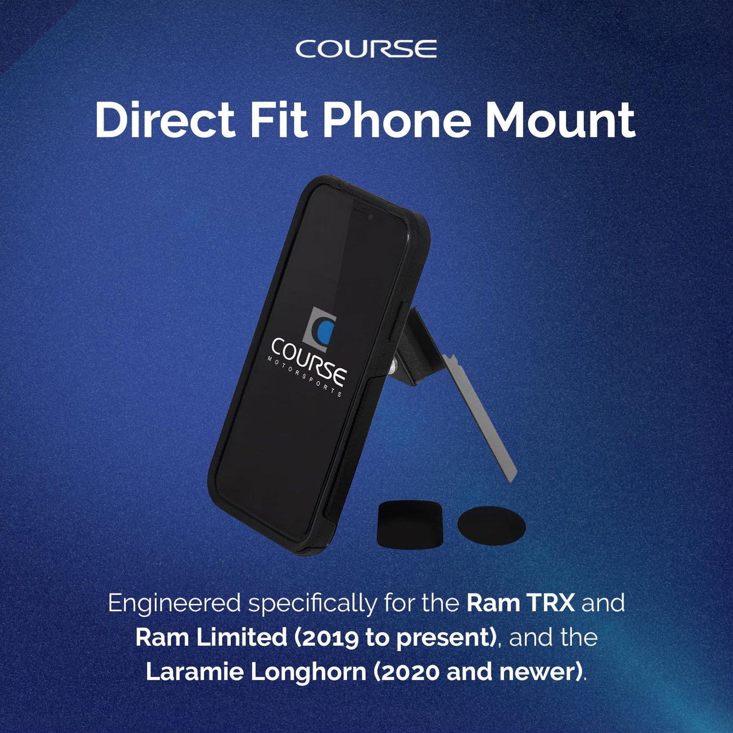 Course Motorsports Direct Fit Phone Mount | MagSafe Compatible | Car Phone Holder | Compatible with Ram TRX Ram Limited (2019-Present) Laramie