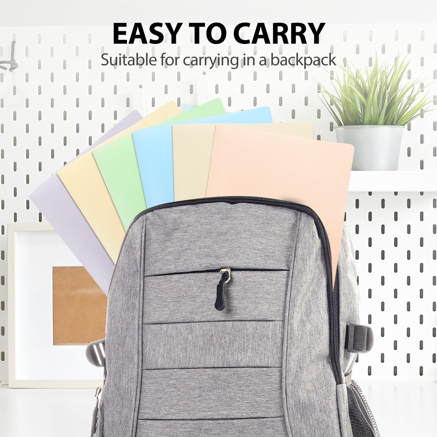 Plastic Folders with Pockets, 2 Pocket, Letter Size