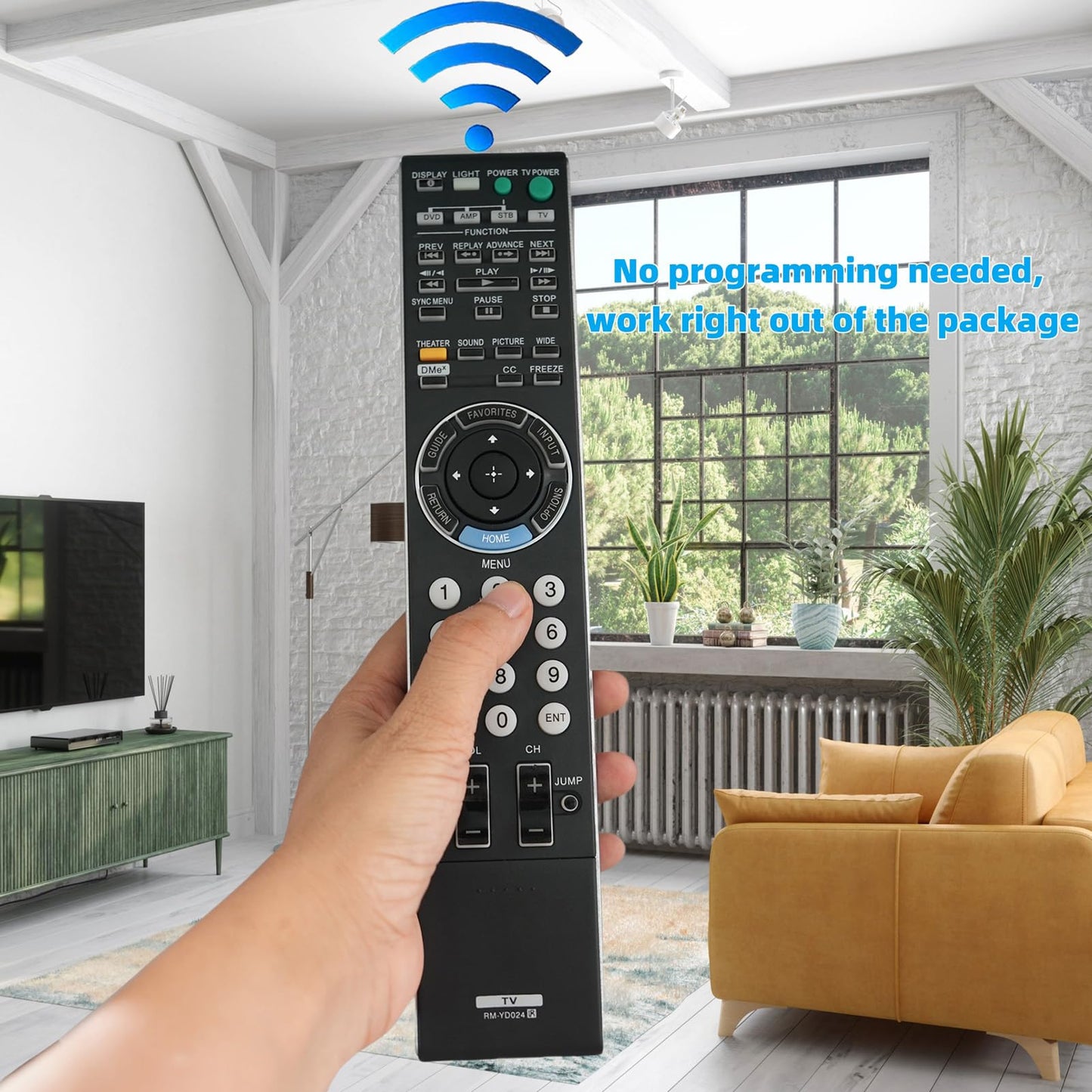 Replacement Remote Control RM-YD024 Compatible for Sony TV KDL46XBR8 KDL46Z4100 KDL-46Z4100 KDL-52XBR6 KDL-55XBR8 KDL-70XBR7