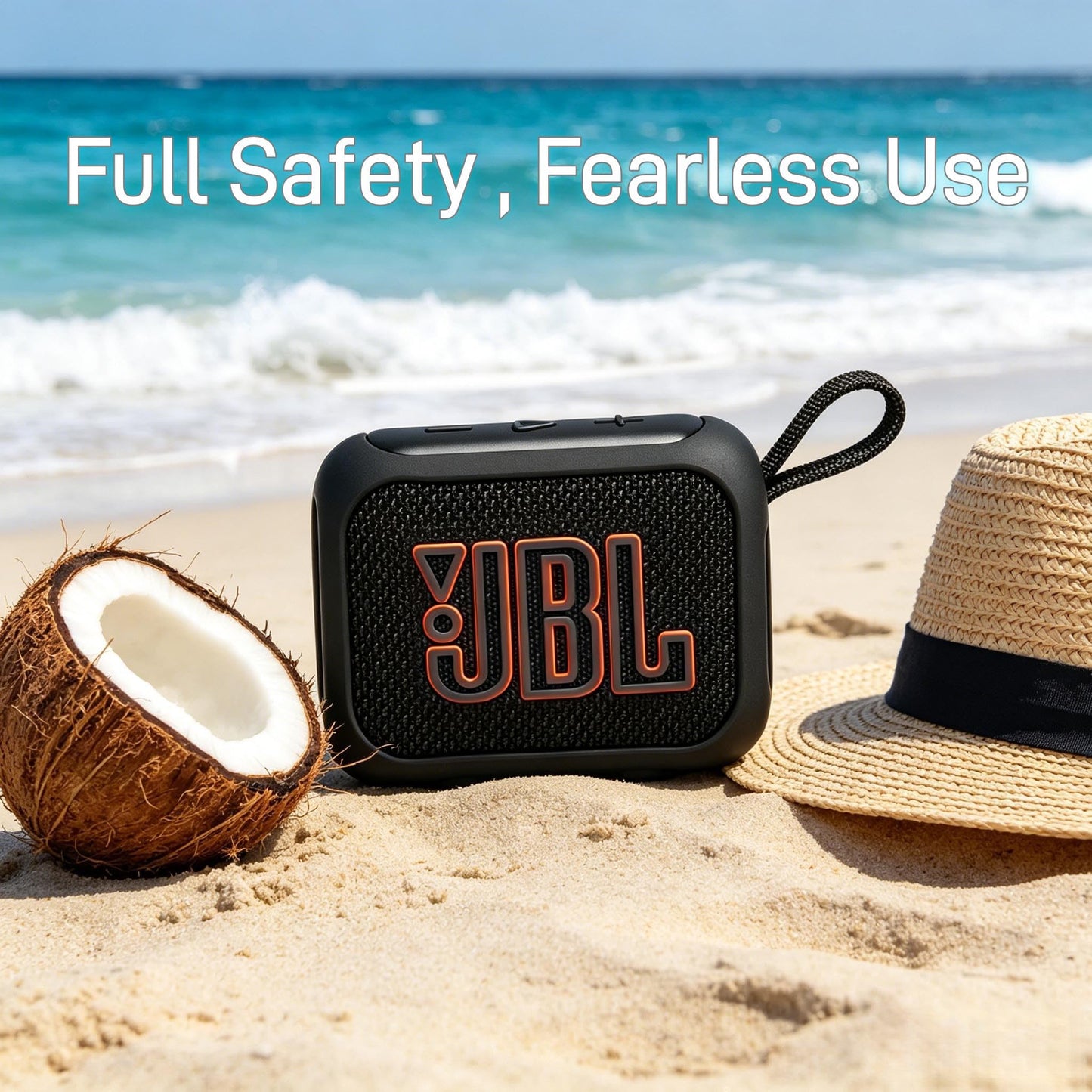 BLIKEJIN Silicone Protective Cover for JBL GO5 Portable Bluetooth Speaker, Full Wrap Anti-Scratch Shockproof Soft Sleeve Skin Dustproof All-Inclusive