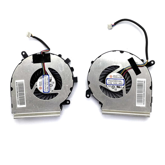 BestParts Genuine CPU+GPU Cooling Fan Replacement for MSi GE62VR GE62VE GP62VR GP62MVR GV62 GL62M GL62VR PE62VR PE62VM MS-16JB 4 Pin Version