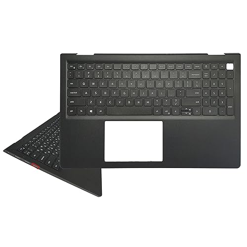 Laptop Replacement Keyboard Compatible for Dell Inspiron 15 3510 3511 3515 3520 3525 09CJN3 054WVM US Layout with Palmrest Upper Cover Case Shell (No