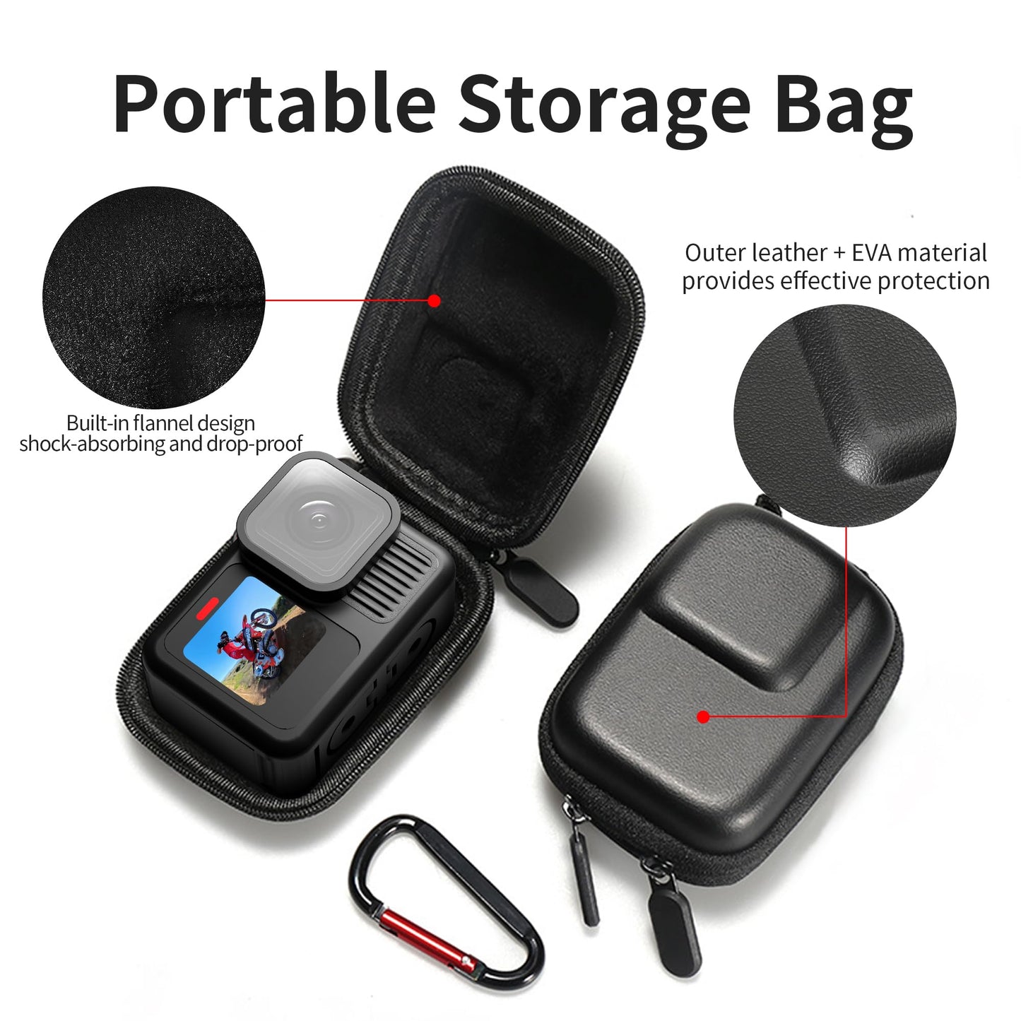 AAIOOEA Accessories Kit for GoPro Hero 13 Black Protective Silicone Case Screen Protector Lens Cap Lanyard and Storage Case Go Pro Hero 13