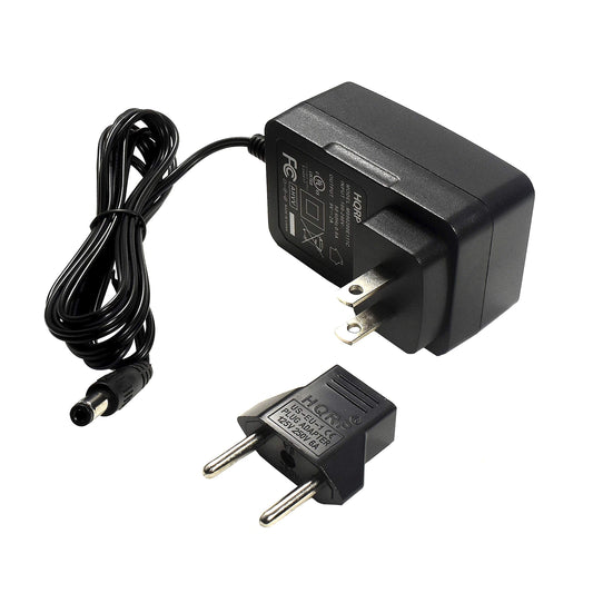HQRP 9V AC Adapter Compatible with Life Fitness C1 Excercise Bike Cycle Adaptor Power Supply Cord [UL Listed] + Euro Plug Adapter