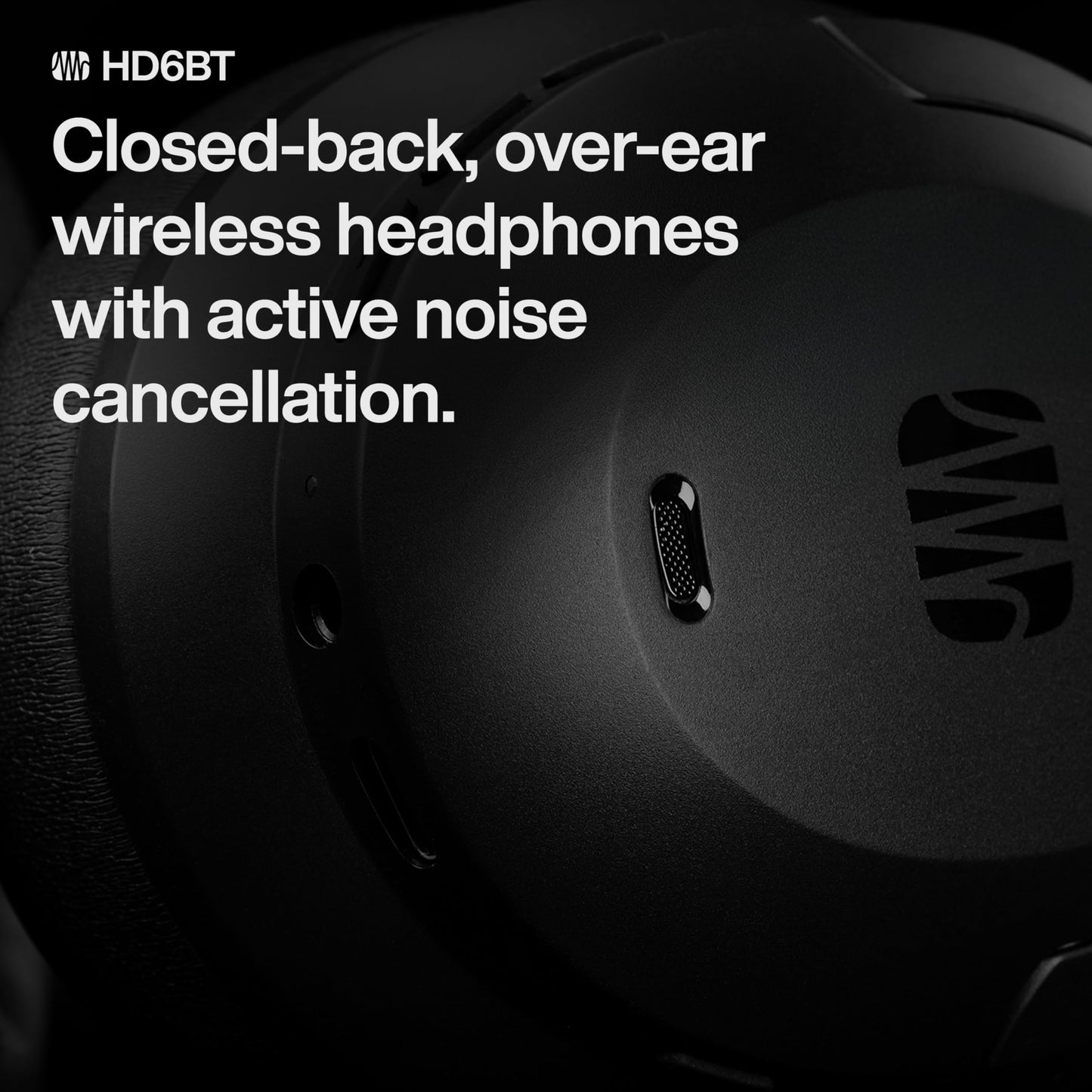 PreSonus Eris HD6BT - Over-Ear Closed-Back Wireless Headphones, Bluetooth, ANC Noise Cancelling, Up to 60 Hours Battery Life, Studio Headphones…