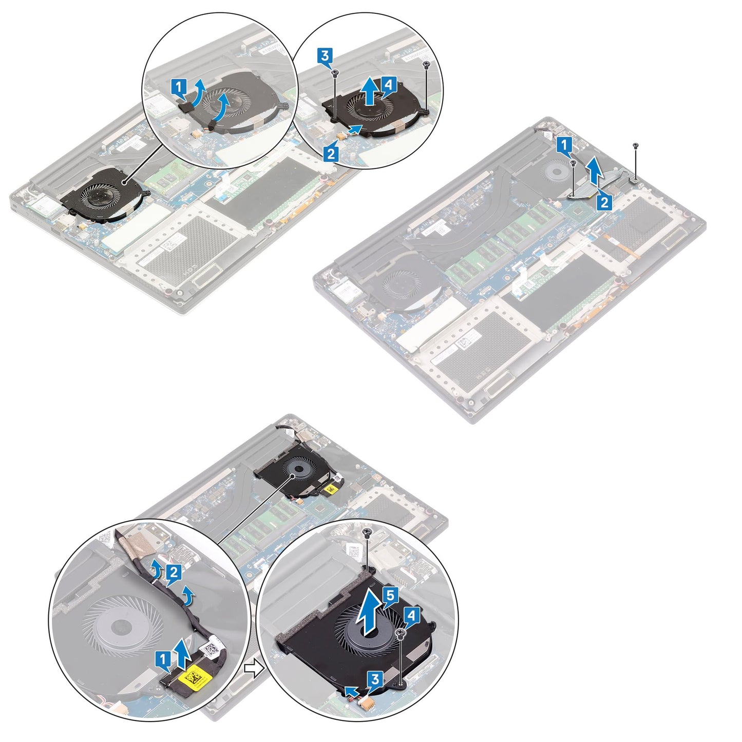 Deal4GO CPU Cooling Fan 08YY9 008YY9 NS75C00-18L25 Replacement for Dell XPS 15 9570 7590 Precision 15 5530 5540