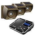 Solar Driveway Alarm Wireless Outside 1800ft Range, Outdoor Motion Sensor & Detector Driveway Alert System with Rechargeable Battery/Weatherproof/Mute