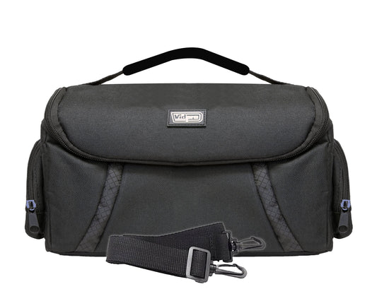 Vidpro DSLR and Video Camera Gadget Bag - Large Protective Case Includes Padded Dividers Handle and Shoulder Strap Compatible with Most Camera Brands