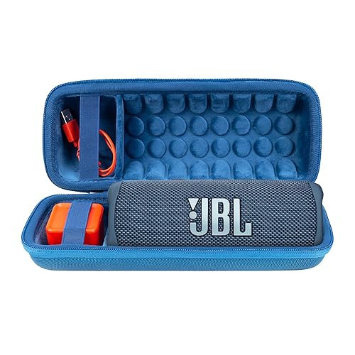 khanka Hard Travel Case Replacement for JBL Flip 7/Flip 6 Waterproof Portable Bluetooth Speaker.(Blue)