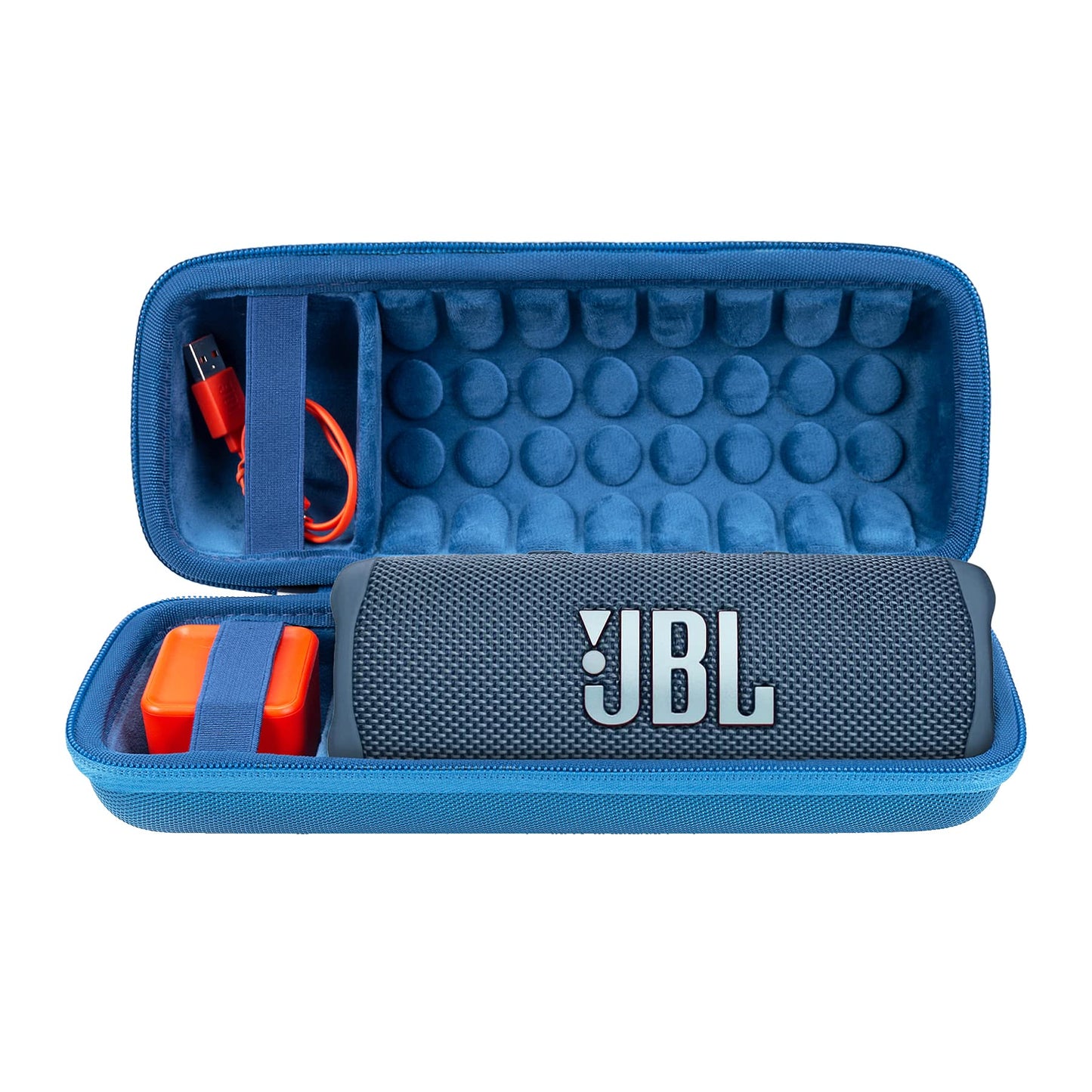khanka Hard Travel Case Replacement for JBL Flip 7/Flip 6 Waterproof Portable Bluetooth Speaker.(Blue)