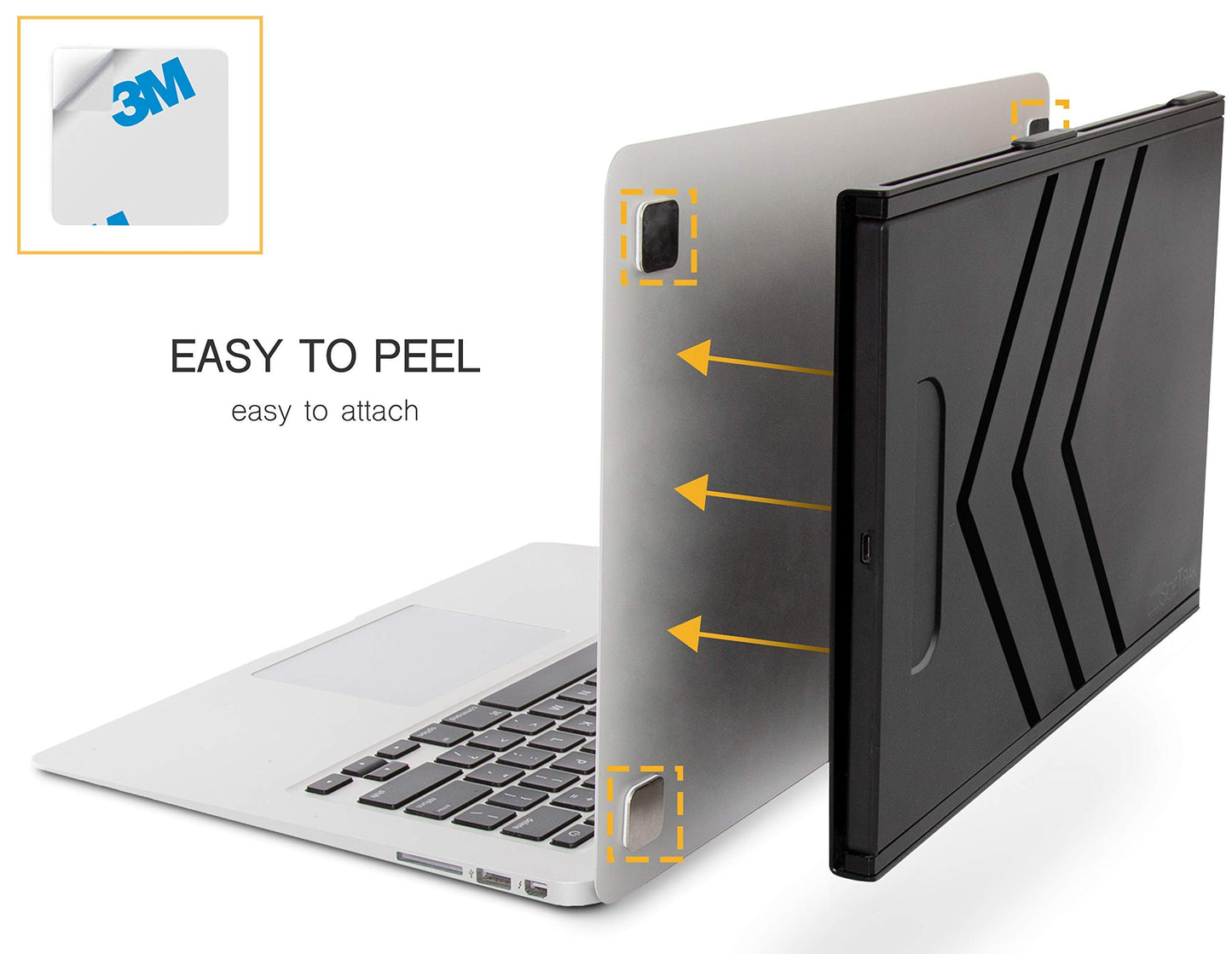 SideTrak Slide Metal Plates for Laptop - Add On/Replacement Plates Only - Compatible with SideTrak Portable Monitor - 2 Sets of Metal Plates (8 Plates