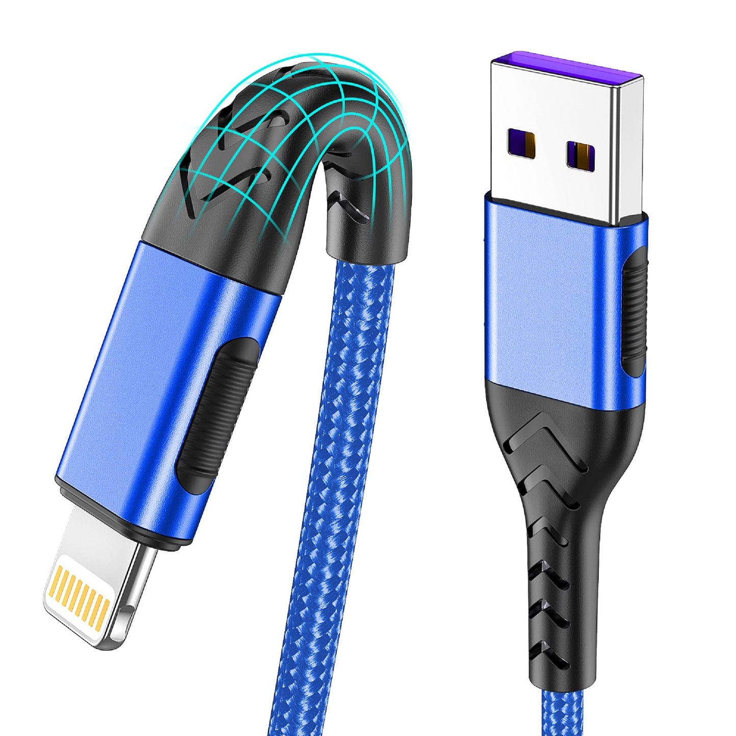 iPhone Charger, [Apple MFi Certified] 3Pack 10FT Lightning Cable for Long Charger Cable, Fast Charging Cord Compatible with with iPhone Xs…