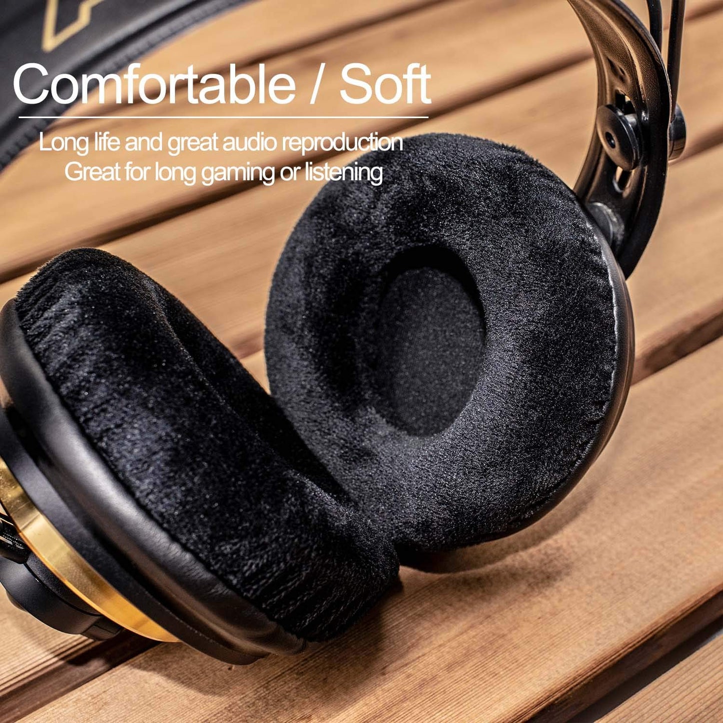 LTYIVABHTTW Replacement Ear Pads Compatible with HD668B, SR850s, HARX700 HARX900, K240, ATH-AD1000X, HD7, Fidelio X2 HR Headphone (Velvet Black)