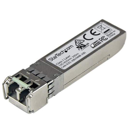 StarTech.com Juniper SFPP-10GE-SR Compatible SFP+ Module - 10GBASE-SR - 10GbE Multimode Fiber MMF Optic Transceiver - 10GE Gigabit Ethernet SFP+ - LC