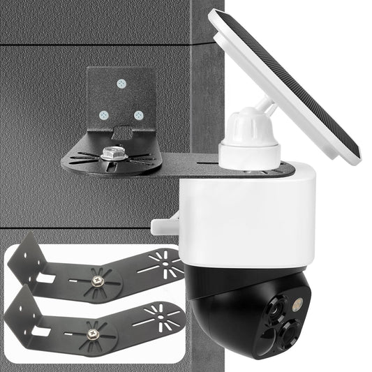 2PC Adjustable Corner Mount Bracket Compatible for Eufy Security SoloCam S340, Maximum Coverage of 270° on Both Sides of The House,Extended Corners