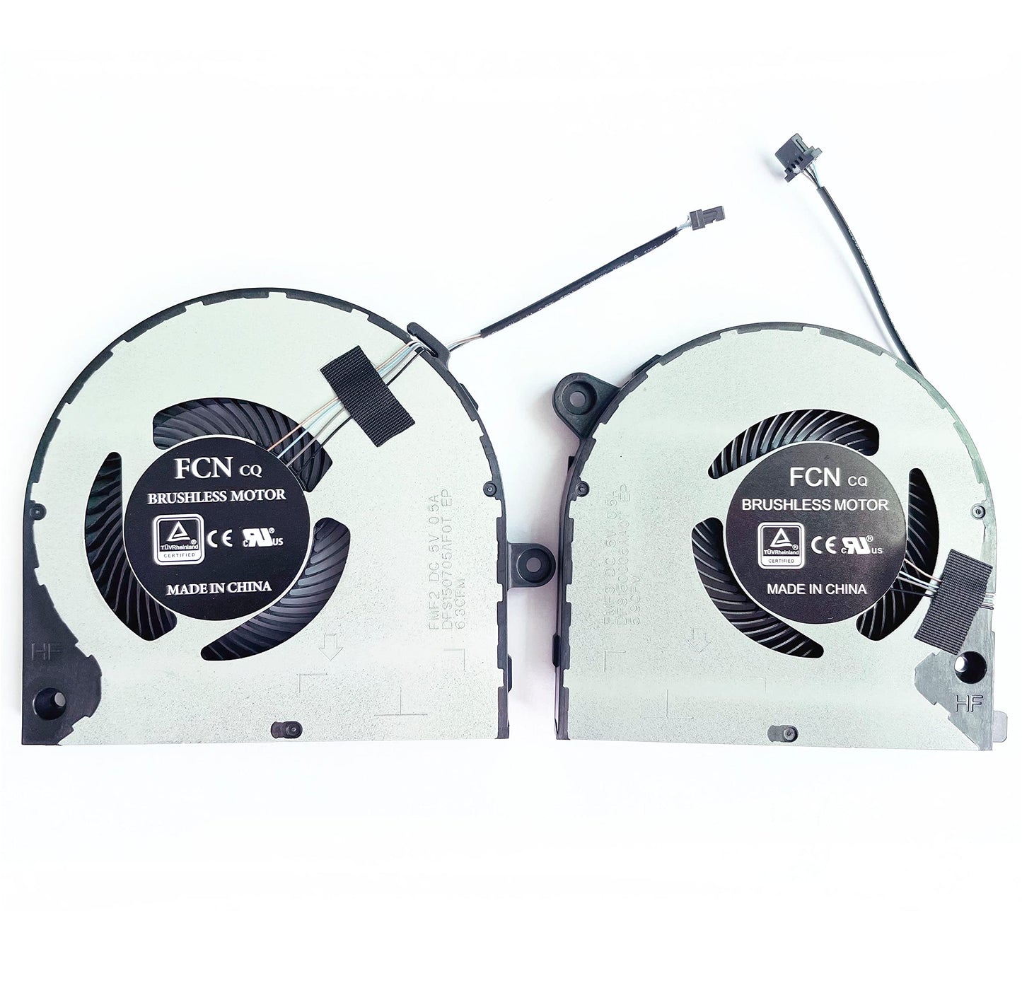 Fleshy Leaf CPU+GPU Cooling Fan Replacement for Dell Vostro 7500 7501 Inspiron 7500 7501 Series DC5V 0.5A DFS150005AA0T FMF3 DFS150705AF0T FMF2 0KGH4R