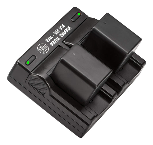 BM Premium 2 BP-727 Batteries and Dual Charger for Canon Vixia HFR80 HFR82 HFR800, HFR70, HFR72, HFR700, HFR32, HFR300, HFR40, HFR42, HFR400, HFR50