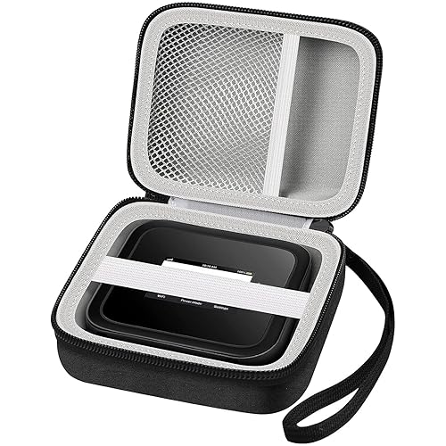 Hard Case Compatible with NETGEAR Nighthawk M7 Pro/ M6/ M6 Pro/ MR6500/ M5/ M1/ MR1100 Mobile Hotspot, Travel WiFi Router Storage Bag with Mesh Pocket