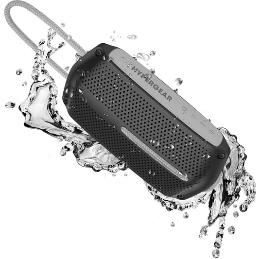 HyperGear Portable Bluetooth Speaker - IPX4 Waterproof Wireless Speakers with Bluetooth, HD Stereo Sound, 3 Playback Modes, Built-in Mic & Controls