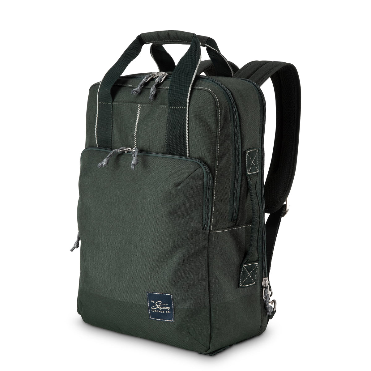Skyway Luggage Rainier Deluxe Backpack, Eco-Friendly, Made of 100% rPET Travel Laptop Bag for Women & Men, Flight Approved Carry On Bag, 17L, Olympic