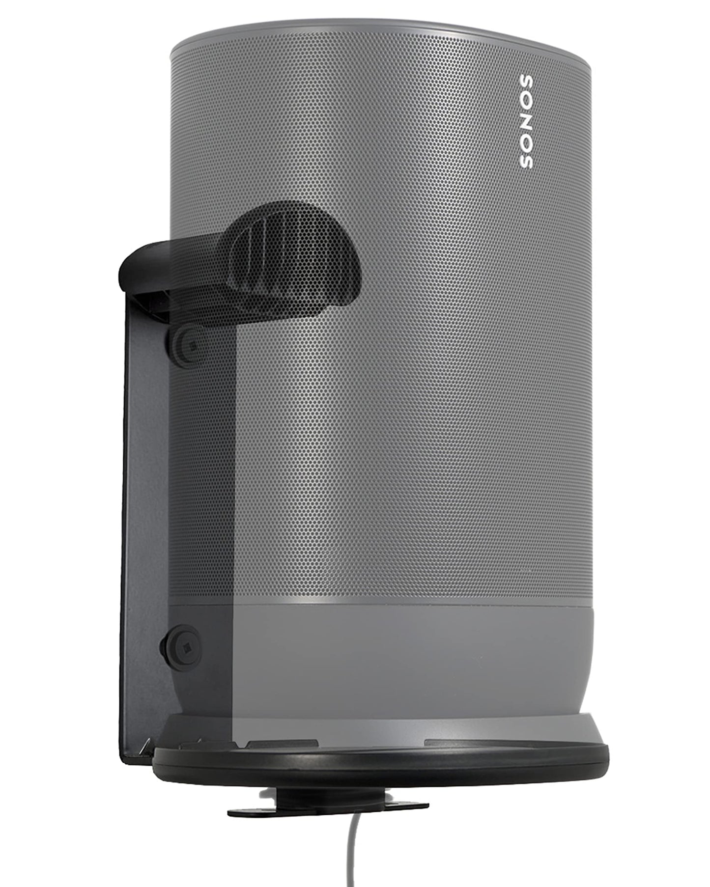Sanus Indoor & Outdoor Mount Designed for Sonos Move & Sonos Move 2 Speaker - Save Shelf & Table Space -Weather Resistant - WSSMM1-B2 (Black)
