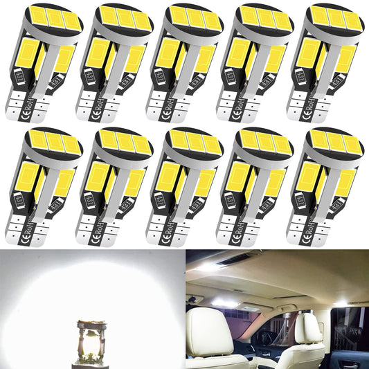 194 T10 168 W5W LED Bulb, Extremely Bright 12V 11SMD 5630 Chipset Bulb