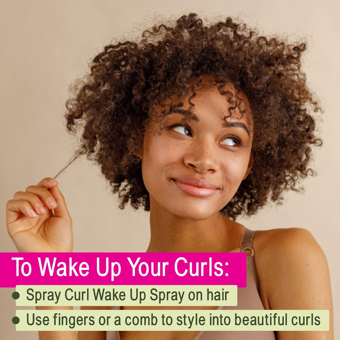 NOTHING BUT Curl Wake Up Spray | Sulfate-Free Curl Refresher & Detangler | Defines, Conditions & Adds Shine for Natural Curly Hair, 8oz (4 Pack)