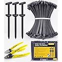 Upgraded Nylon Universal Cable Tie Buckles, Nylon Zip Ties Holders Kit, Automotive Zipper Clips Self-Locking T Rivet Zipties for Car Fender Trunk