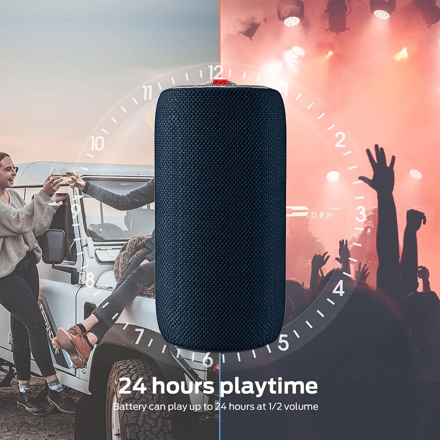 Monster S310 Bluetooth Speaker, Portable Bluetooth Speaker, 30W True Wireless Stereo Pairing Deliver Dynamic Sound, Waterproof Speaker, Bluetooth 5.2