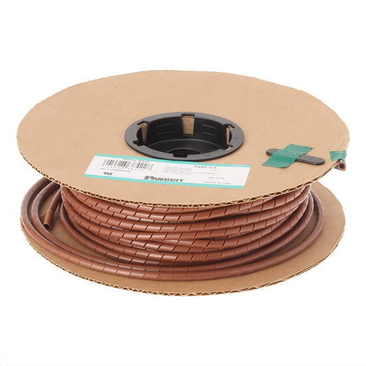 Panduit T25F-C1 Spiral Wrap, Polyethylene, Brown (100-Foot)