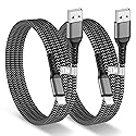 BLITEZZ 2Pack iPhone Charger Fast Charging USB to Lightning Cable 3ft for Apple Charger Cord, [Apple MFi Certified] Nylon Braided iPhone Cord Wire…