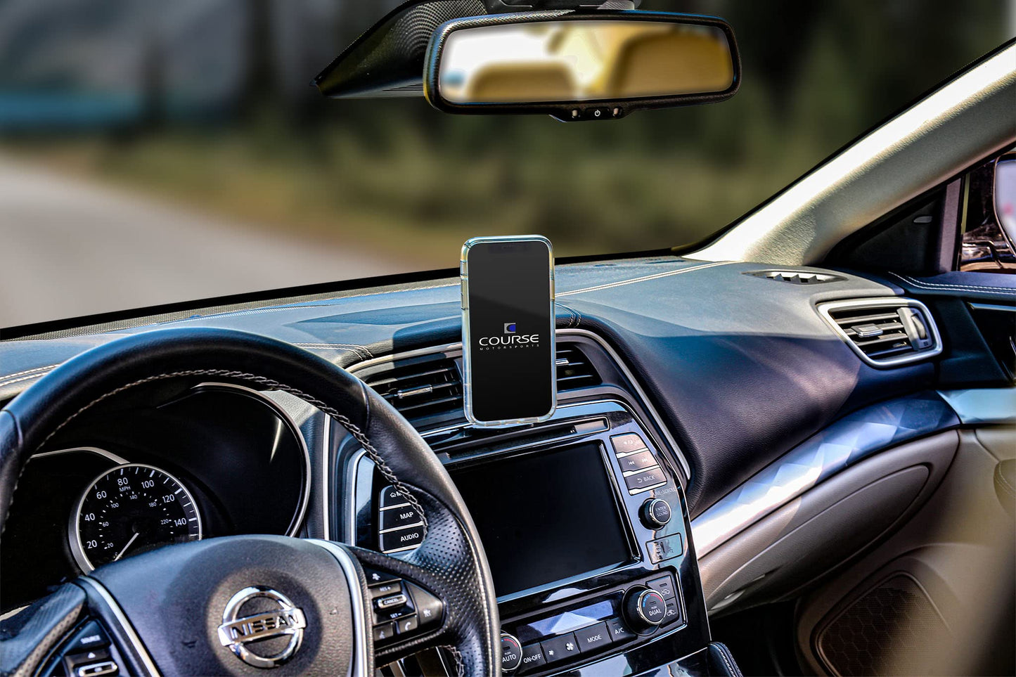 Course Motorsports DirectFit Magnetic Phone Mount and Car Phone Holder for Nissan Maxima (2015-Present) - Magnetic Head