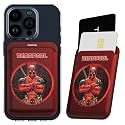 Marvel Deadpool Magnetic Card Holder Wallet - Magnetic Phone Wallet for iPhone 15/14/13/12, Compatible with MagSafe Cases - Perfect Deadpool Gifts
