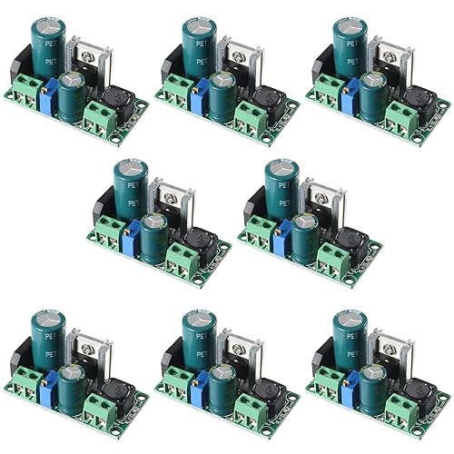 Alinan 8pcs AC/DC to DC Step Down Buck Converter AC 5-30V DC 5-48V 24V 36V 48V to DC 2.5-35V 12V Voltage Regulator Board 2A Adjustable Volt Power…