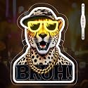 ADKALIV Leopard Neon Sign for Wall Decor, Cool Neon Light Sign for Bedroom Man Cave Bar Pub Restaurant, Christmas & Birthday Party Decorations, USB