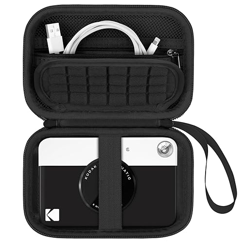 Supmay Hard Travel Case for Kodak Printomatic Full-Color Instant Print Digital Camera, Protective Pouch Cover Carrying Bag with Mesh Pocket for USB