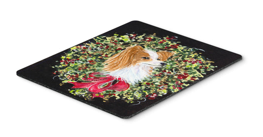 Caroline's Treasures SS8953MP Christmas Wreath Papillon Mouse Pad, Hot Pad or Trivet for Home Office Gaming Working Computers Laptop Mouse