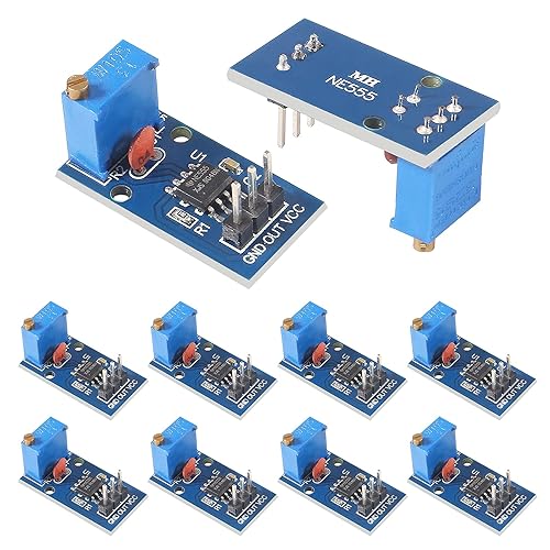 UMLIFE 10pcs NE555 Adjustable Resistance Frequency Single Channel Output for Arduino Smart Car
