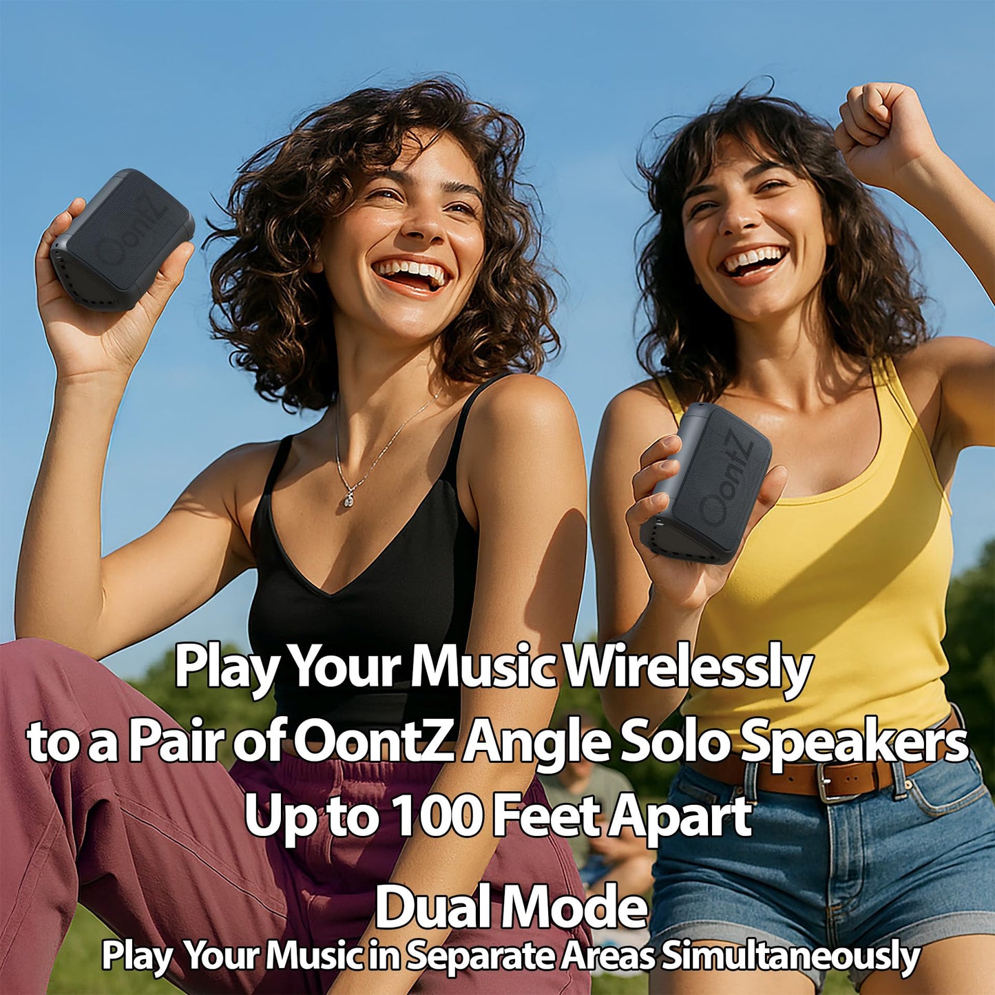 OontZ Solo Portable Bluetooth Speaker - Ultra Portable, 14 Hours of Playtime, 100ft Wireless Range, Waterproof, Budget-Friendly Speaker for Travel