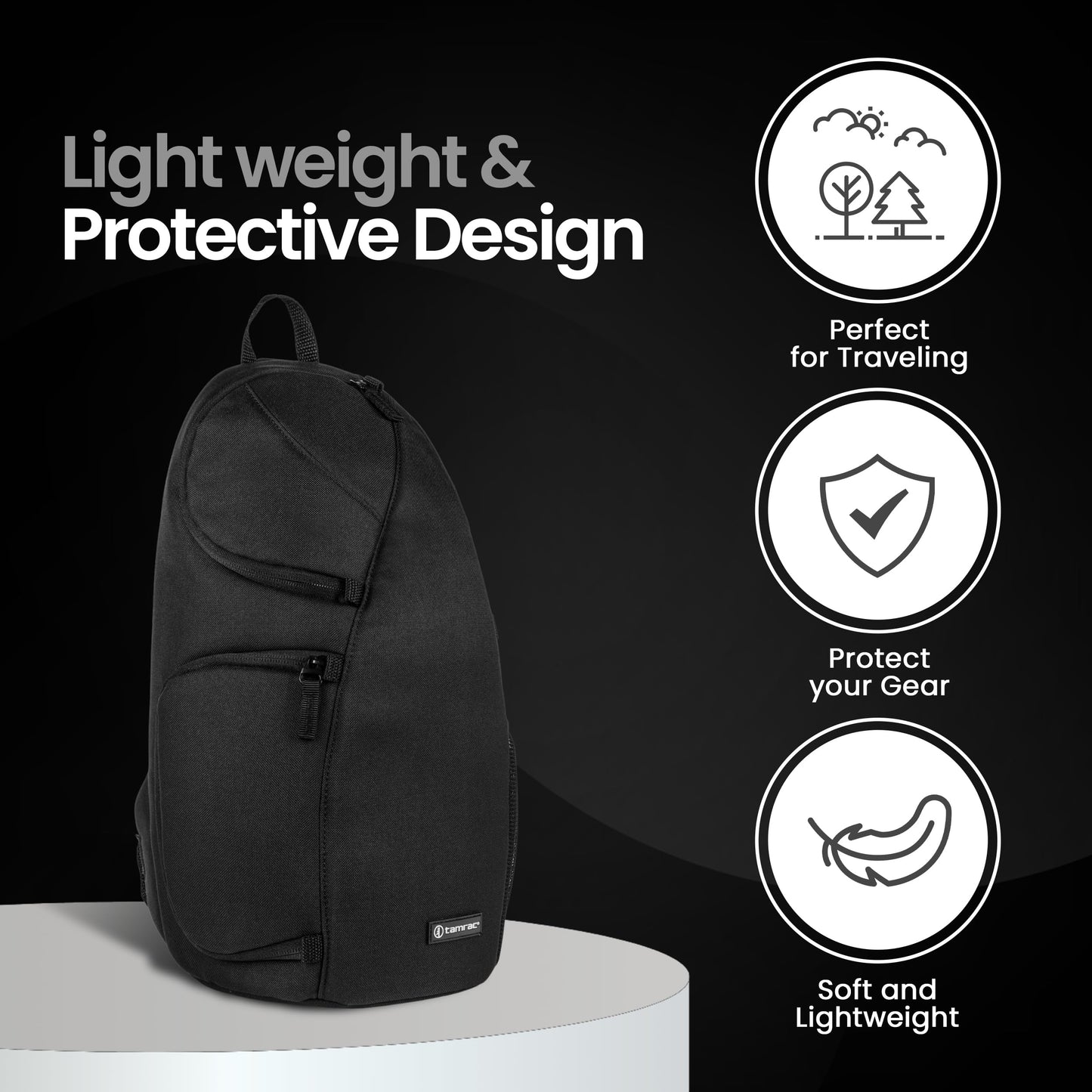 Tamrac Jazz 76 v2.0 Camera Sling Bag, Photography Backpack, Camera Case for Photography Accessories, Compact Camera Shoulder Bag for DSLR