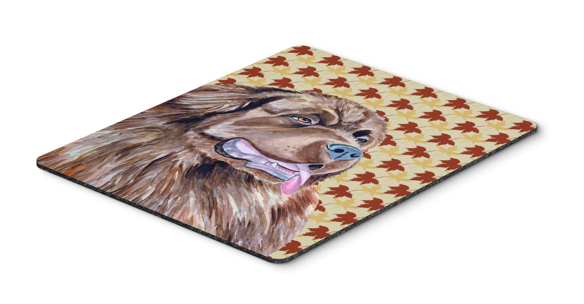 Caroline's Treasures LH9084MP Newfoundland Fall Leaves Portrait Mouse Pad, Hot Pad or Trivet for Home Office Gaming Working Computers Laptop Mouse