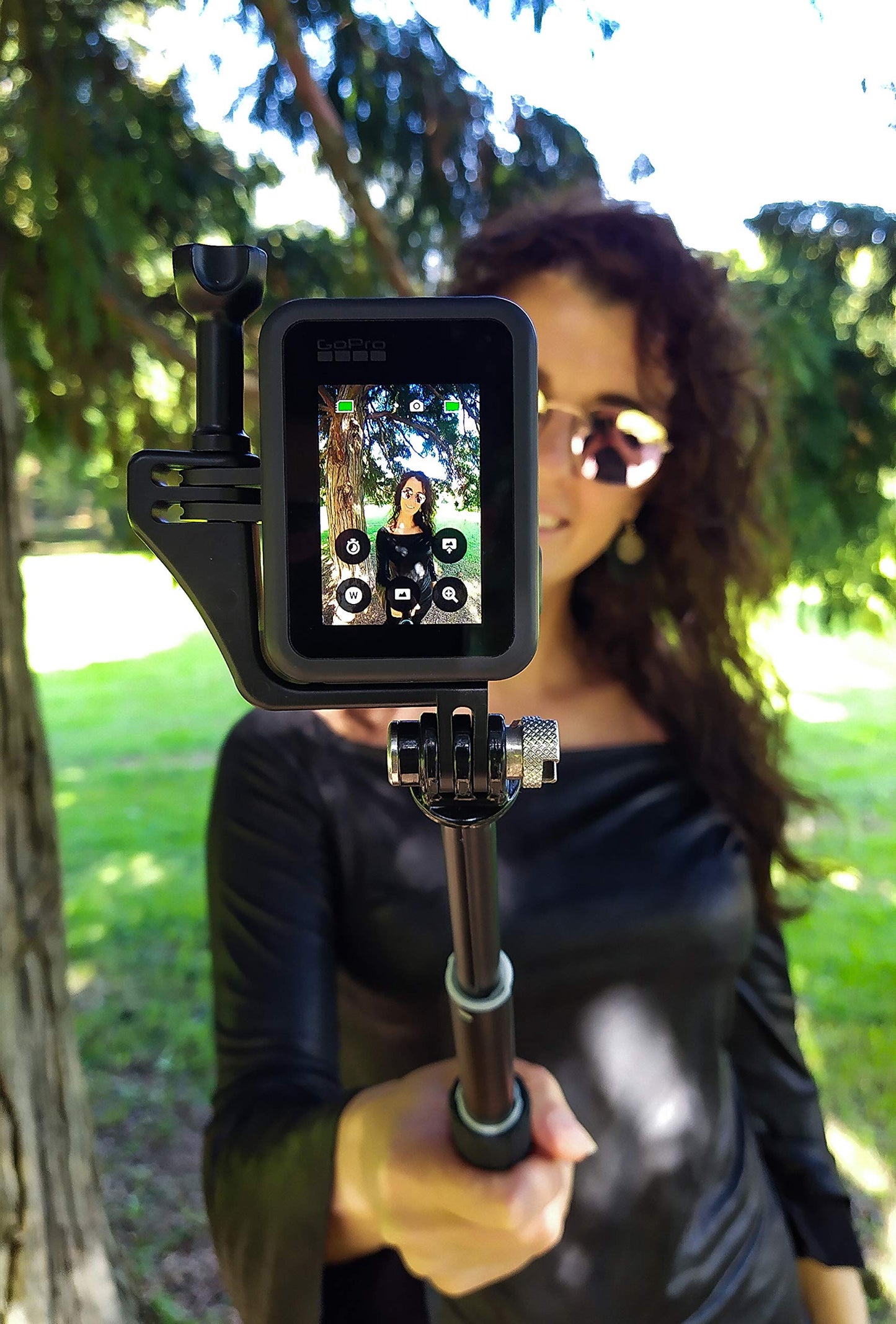 Dreampick Vertical Mount for GoPro Hero 12 11 10 9 8 7 6 5 4, DJI Osmo Action Vertical Frame Camera Vertical Mount, VRT Vertical Adapter (for Gopro