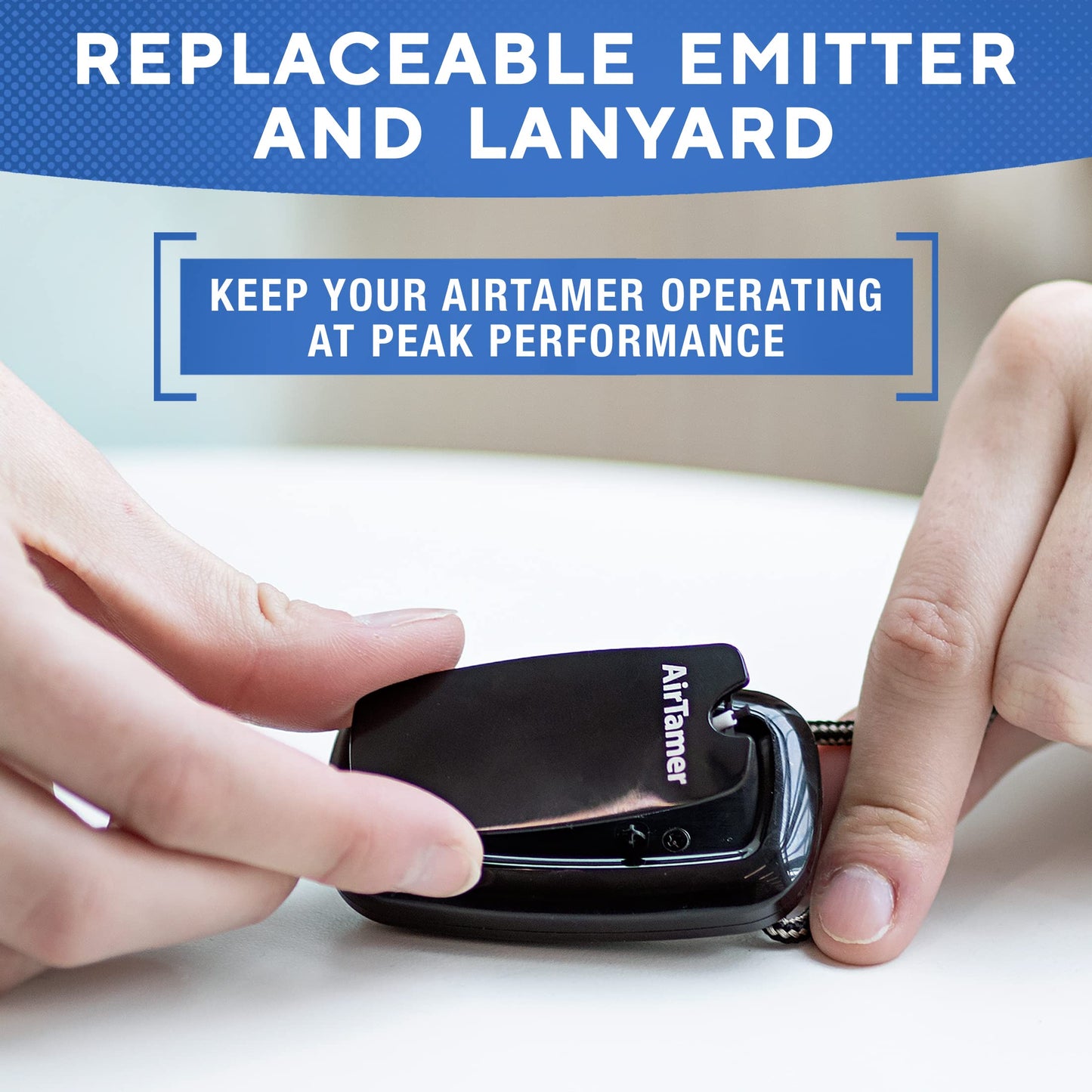 AirTamer A315 Wearable Air Purifier Necklace - Black