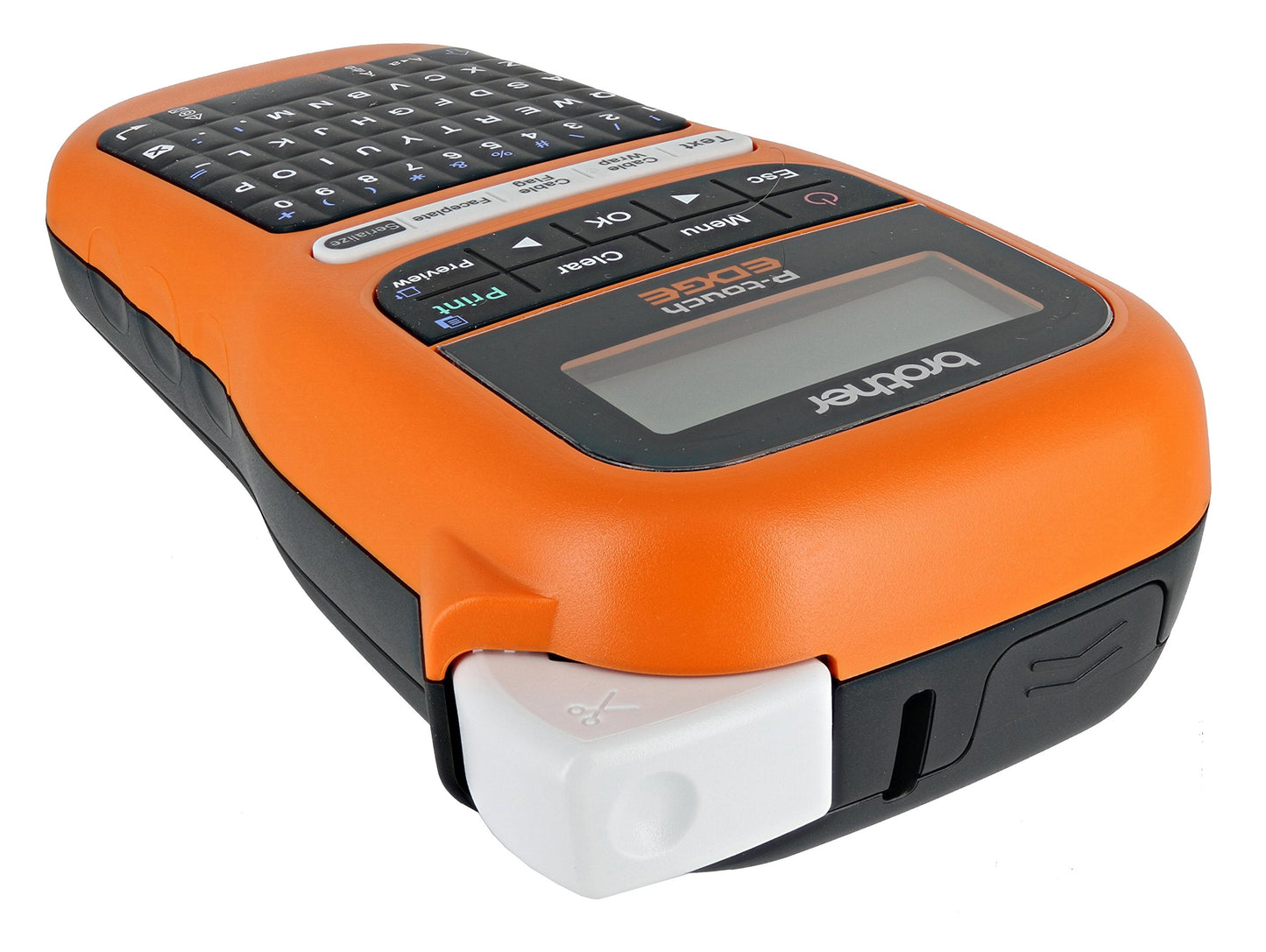 Brother PT-E105 P-Touch Edge Handheld Industrial Monochrome Label Maker with Interactive Menu and Automatic Lamination (AAA Batteries Not Included)