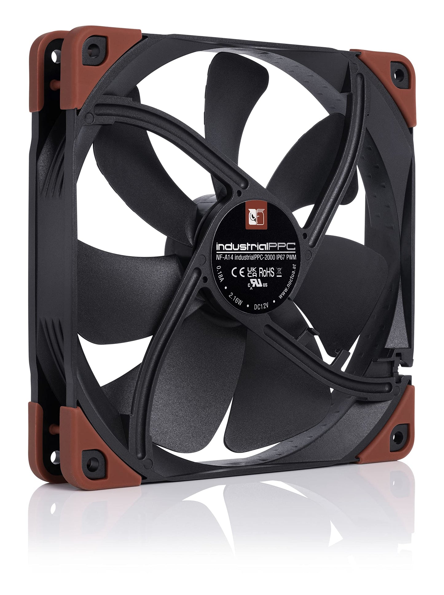 Noctua NF-A14 iPPC-2000 IP67 PWM, Heavy Duty Cooling Fan, 4-Pin, 2000 RPM (140mm, Black)