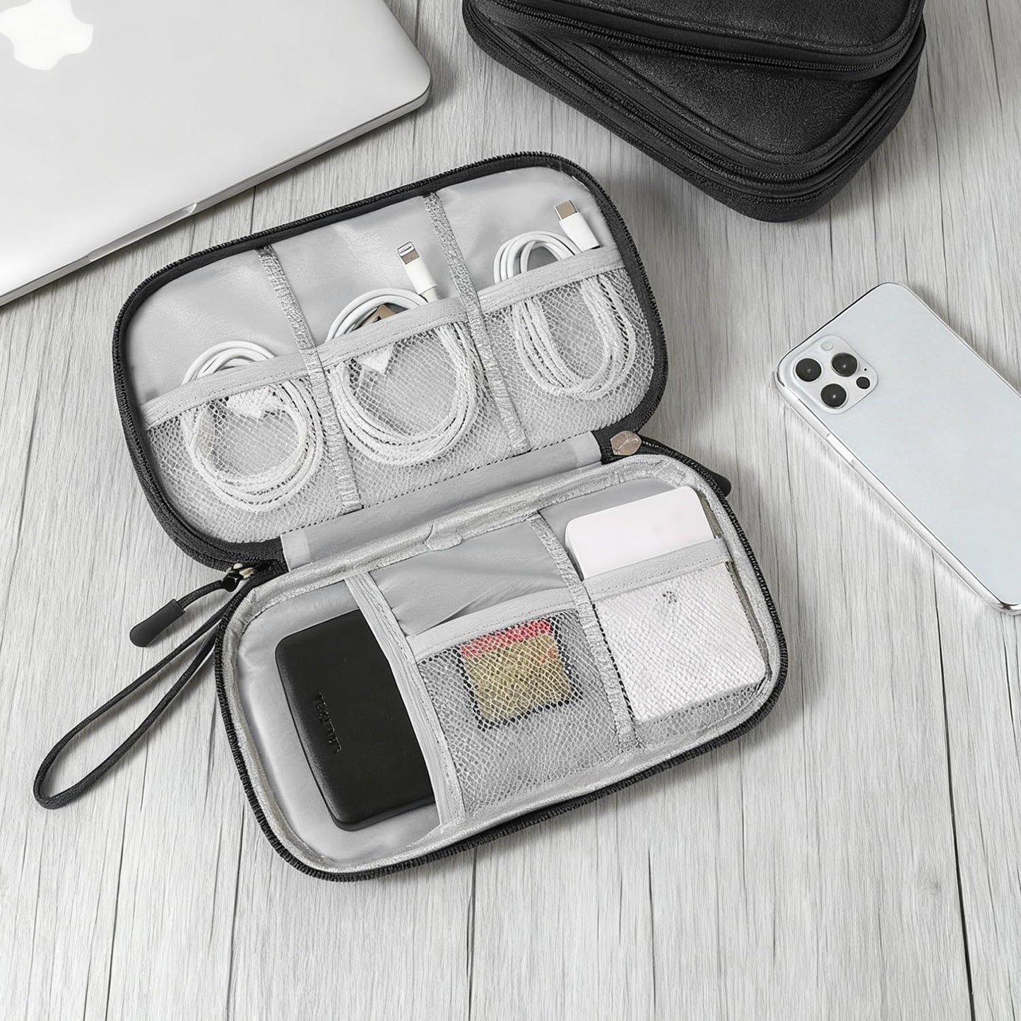 vigorm Data cable storage bag, charger, portable power bank, charging cable bag box, digital organizer bag